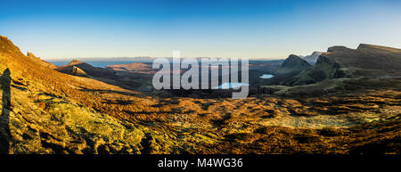 The Quiraing and Trotternish Ridge, Isle of Skye Stock Photo