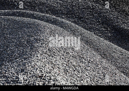 Crushed stone, open cast mining Stock Photo