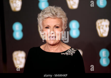 Julie Walters attending the EE British Academy Film Awards held at the Royal Albert Hall, Kensington Gore, Kensington, London. Stock Photo