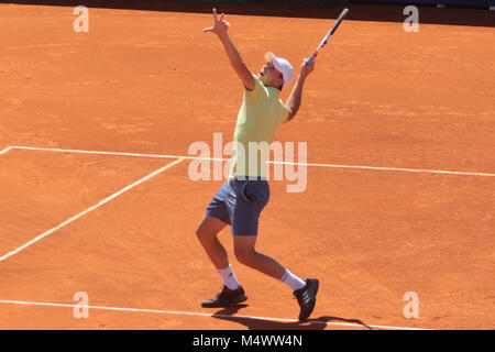 Buenos Aires, Argentina. 18th Feb, 2018. Dominic Thiem during the final match of Buenos Aires ATP 250 this sunday on central court of Buenos Aires Lawn Tennis, Argentina. (Photo: Néstor J. Beremblum / Alamy News) Credit: Néstor J. Beremblum/Alamy Live News Stock Photo
