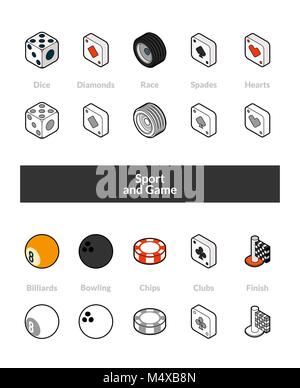 Casino icons in flat color style. Vector illustration Stock Vector Image &amp; Art - Alamy