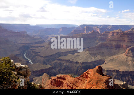 Beautiful View from the Top of Grand Canyon Stock Photo