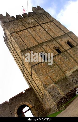 Richmond Castle Cottages North Yorkshire Stock Photo 5027342