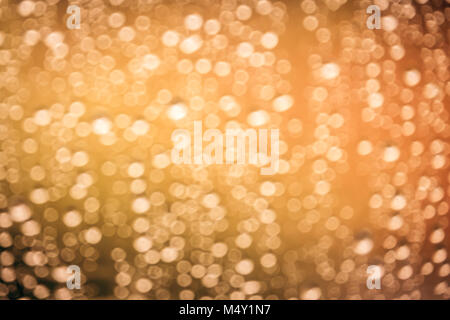 Warm orange lights bokeh Stock Photo
