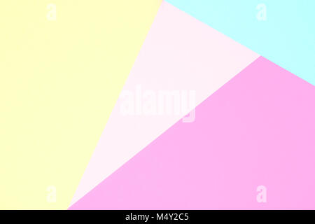 Abstract pastel coloured paper texture minimalism background. Minimal geometric shapes and lines in pastel colours. Stock Photo