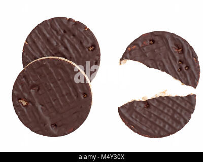 Light and dark puffed rice chocolate Stock Photo - Alamy