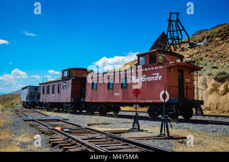 The Denver & Rio Grande Western Railroad, formerly the Denver & Rio Grande Railroad, was an American Class I railroad company. Stock Photo