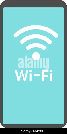 PHONE WIFI icon vector Stock Vector