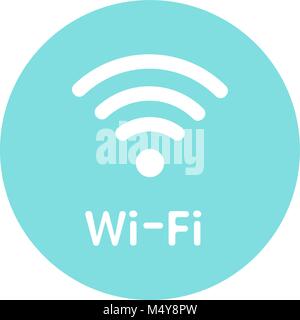 Icon Wi-Fi free zone. Vector sign illustration for website design, print brochures or sticker Stock Vector