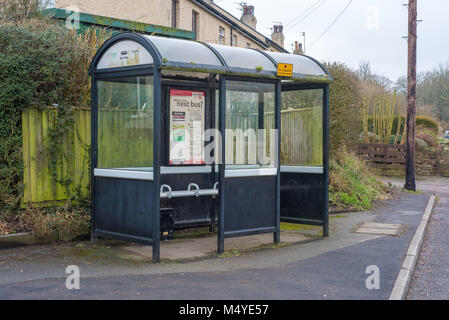 A bus shelter in a village, Chipping, Preston, Lancashire. Stock Photo