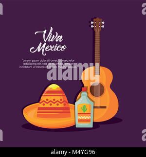 viva mexico greeting tequila hat design Stock Vector Image & Art - Alamy
