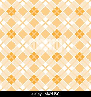 Light brown plaid background - checked pattern Stock Vector