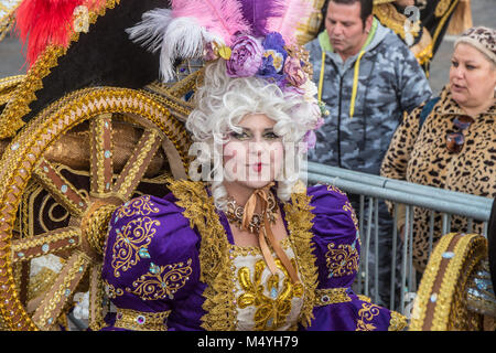 Carnival entertainers, Valletta, Malta  2018. Stock Photo