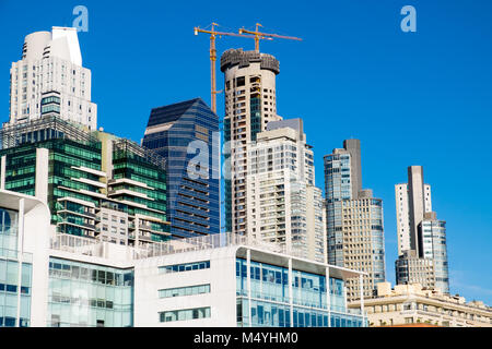 Skyscrapers seen in Puerto Madero, Buenos Aires, Argentina Stock Photo