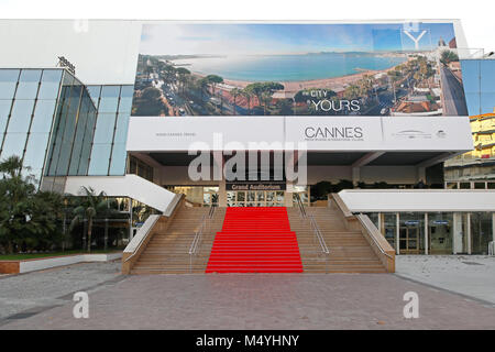 Red carpet Cannes Stock Photo