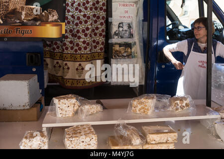 Torrone Nougat, Sardegna Stock Photo