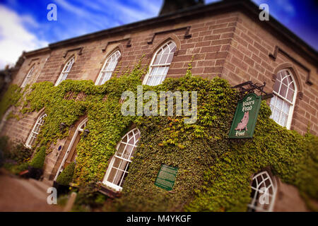 The Boar's Head Hotel Public House In Bishop's Castle, Shropshire Stock ...