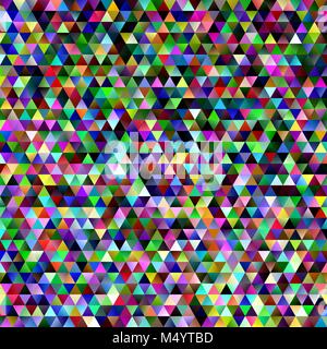 Abstract gradient tiled triangle pattern background - mosaic graphic design with colorful regular triangles Stock Vector