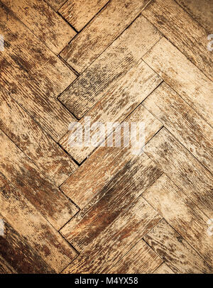 Vintage parquet floor Stock Photo