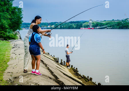 Fishing for catfish at the Rodman Dam on the Ocklawaha River in