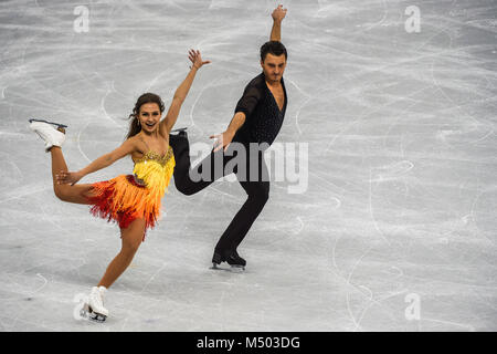 February 19, 2018: Lorenz Kavita and Polizoakis Joti of Â Germany competing in free dance at Gangneung Ice Arena, Gangneung, South Korea. Ulrik Pedersen/CSM Stock Photo