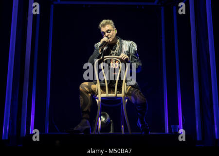 Brighton, UK. 19th Feb, 2018. Andy Bell of Erasure, performing at The Brighton Dome, England Credit: Jason Richardson/Alamy Live News Stock Photo