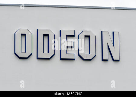 Bournemouth, Dorset, UK.  19th February 2018.  Odeon cinema sign in Bournemouth town centre.  Picture Credit: Graham Hunt/Alamy Live News. Stock Photo