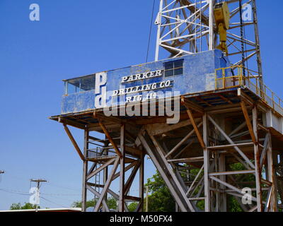 The Parker Drilling Rig,Elk City,Oklahoma,Route 66 Stock Photo