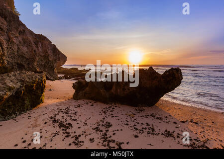 Suluban beach in Bali - Indonesia Stock Photo