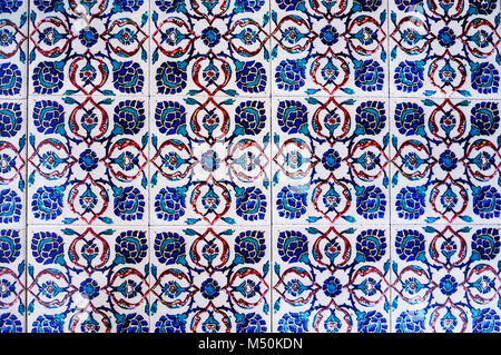 Beautiful surface of the table, made of vintage, ceramic tiles Stock Photo