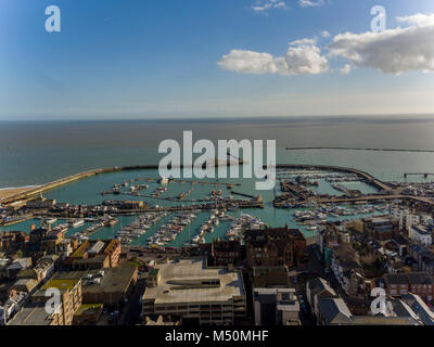 aerial view of Ramsgate harbour, Kent Stock Photo - Alamy