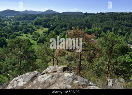 Palatine Forest in Rhineland-Palatinate/Germany; New Red Sandstone ...