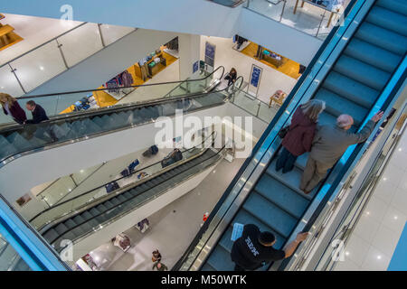 Inside John Lewis store in the Highcross Centre in Leicester. Stock Photo