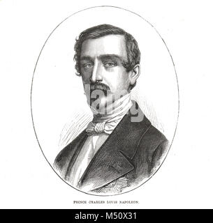 Napoleon III, Emperor of France, Charles Louis Napoleon Bonaparte, emperor of the second French Empire from 1852-70 Stock Photo