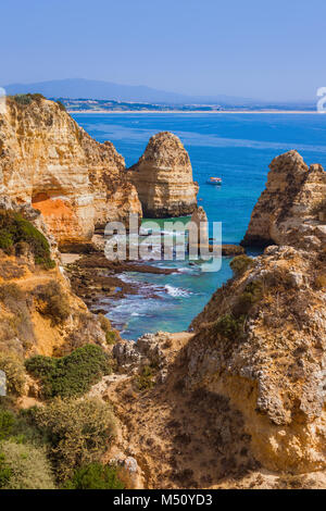 Beach near Lagos - Algarve Portugal Stock Photo