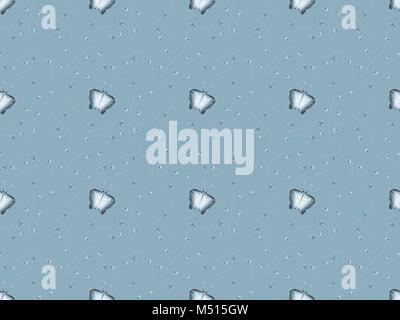 seamless texture with melting ice cubes, isolated on gray Stock Photo