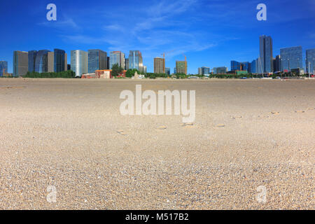 Xiamen Guanyinshan business district panorama Stock Photo