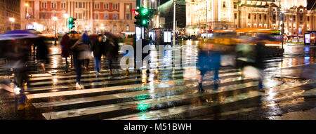 people silhouettes in motion blur Stock Photo - Alamy