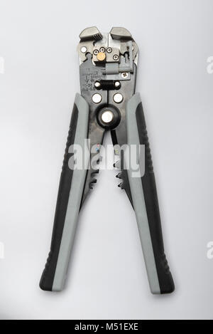 Wire stripper cut out isolated on white background Stock Photo