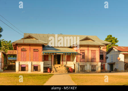 Hsipaw: Bamboo Buddha Monastery, , Shan State, Myanmar (Burma) Stock Photo