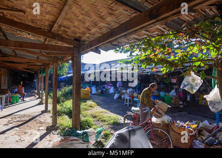 Hsipaw: market, , Shan State, Myanmar (Burma) Stock Photo