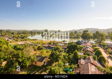 Hsipaw: Hsipaw, Dokhtawady River, , Shan State, Myanmar (Burma) Stock Photo