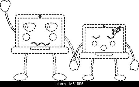 laptop computers emoji icon image  Stock Vector