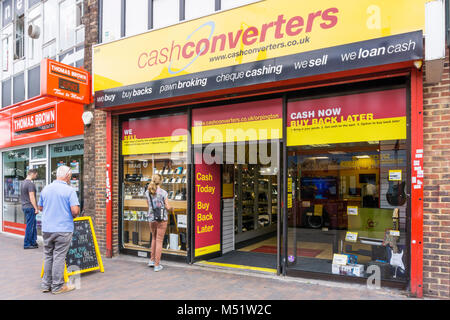 Cash Converters pawn shop in Rhyl town centre, North Wales UK Stock ...
