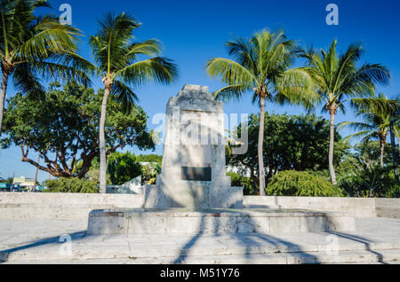 The Florida Keys Memorial, known locally as the “Hurricane Monument,” was built to honor hundreds of Americans who died in the 1935 hurricane. Stock Photo