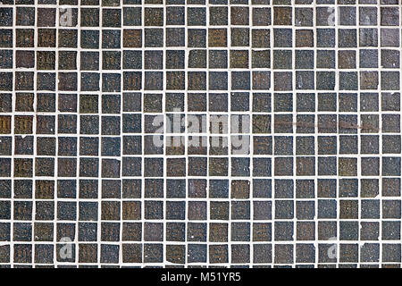 Background from grey mosaic tiles Stock Photo