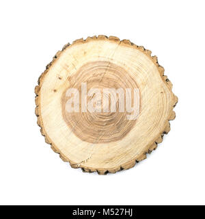 Round wooden cut board Stock Photo