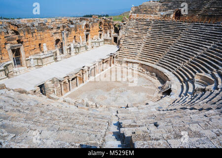 Roman Amphitheater,Hierapolis,Pamukkale,Denizli,Anatolia,Turkey