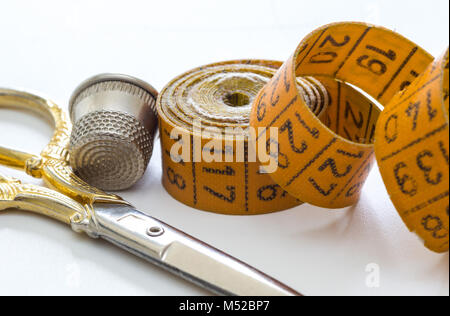 Sewing Measuring Tape Stock Photo