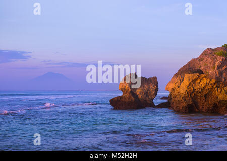 Suluban beach in Bali - Indonesia Stock Photo